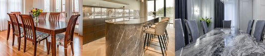 Dining Table Materials: Wood vs. Glass vs. Marble