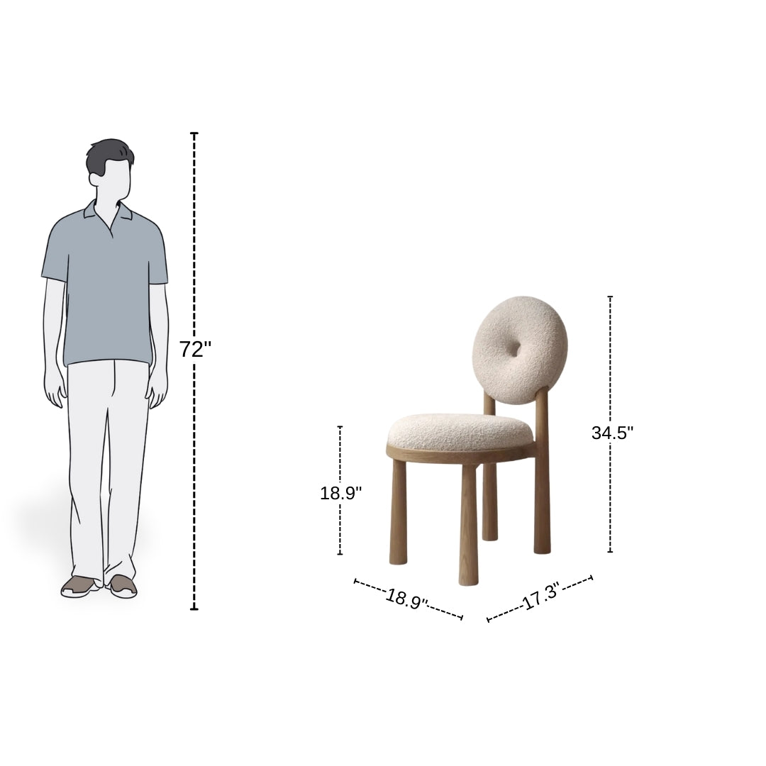 The Plush Ring Dining Chair