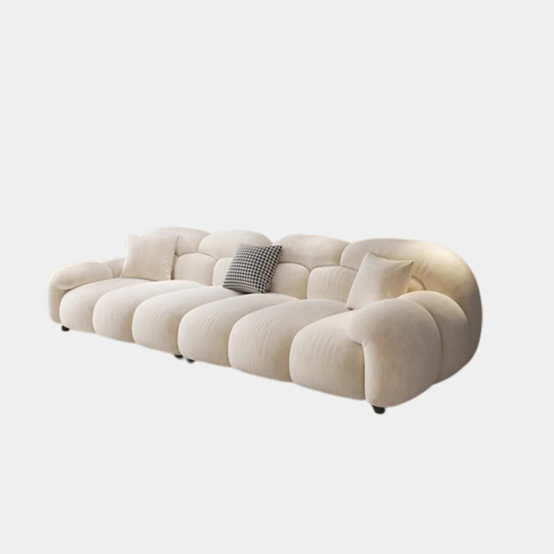 4 Seater Beige Cloud Comfort Sofa