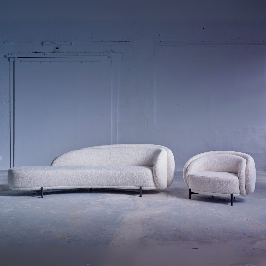 4 Seater Cloud Curve Minimalist Lounge Sofa