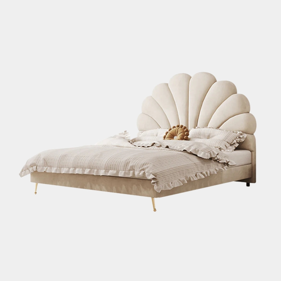 Luxe Comfort Bed with Celeste Shell Headboard