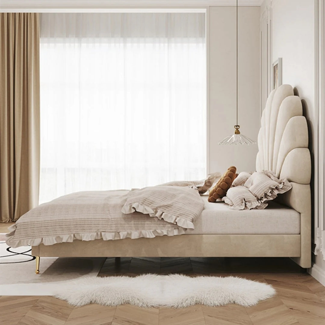Luxe Comfort Bed with Celeste Shell Headboard