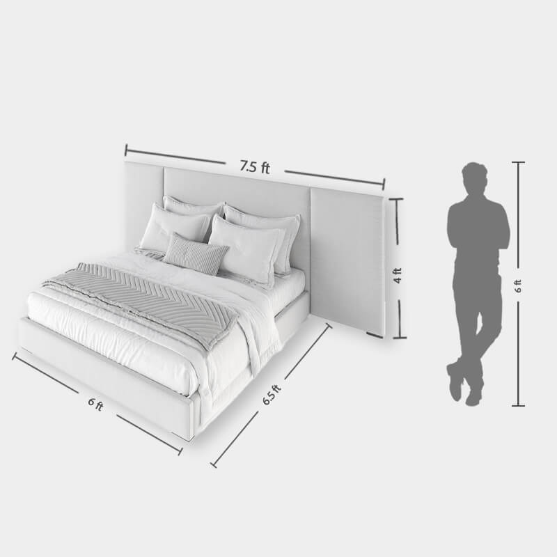 Upholstered king size bed online