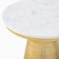 Golden Bloom Pedestal Side Table 


