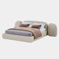 Ivory Crest Upholstered Bed with Rounded Headboard