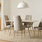Elegant High Back Gray Dining Chair