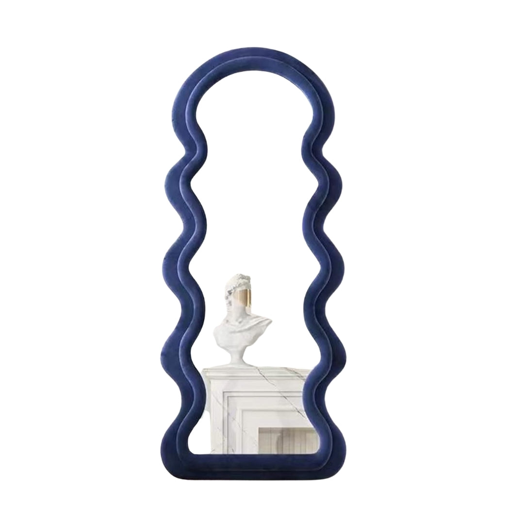 Blue Horizon Curved Frame Full-Length Mirror