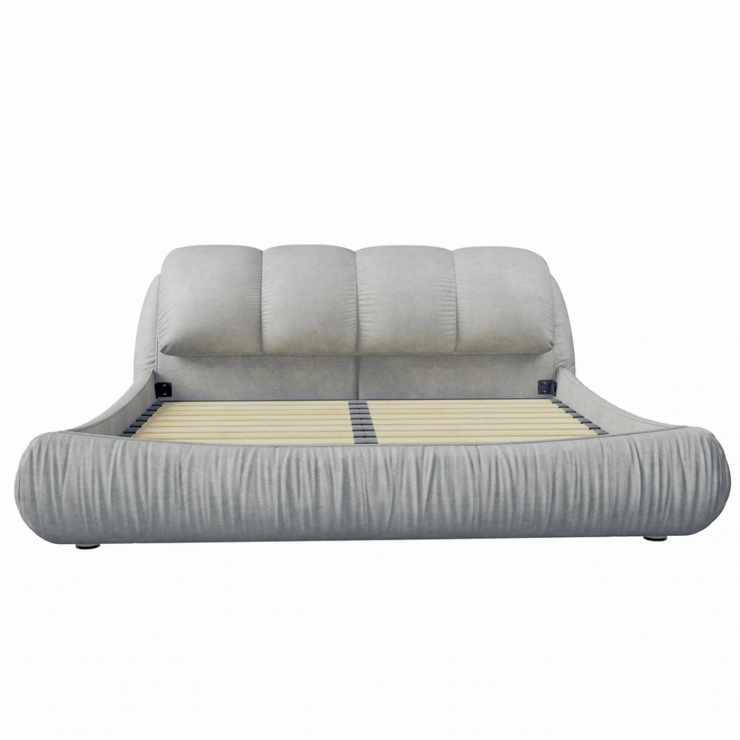 Aurora Plush Padded Headboard Bed