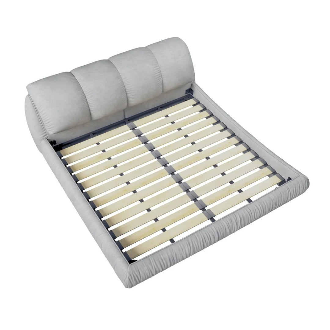 Aurora Plush Padded Headboard Bed
