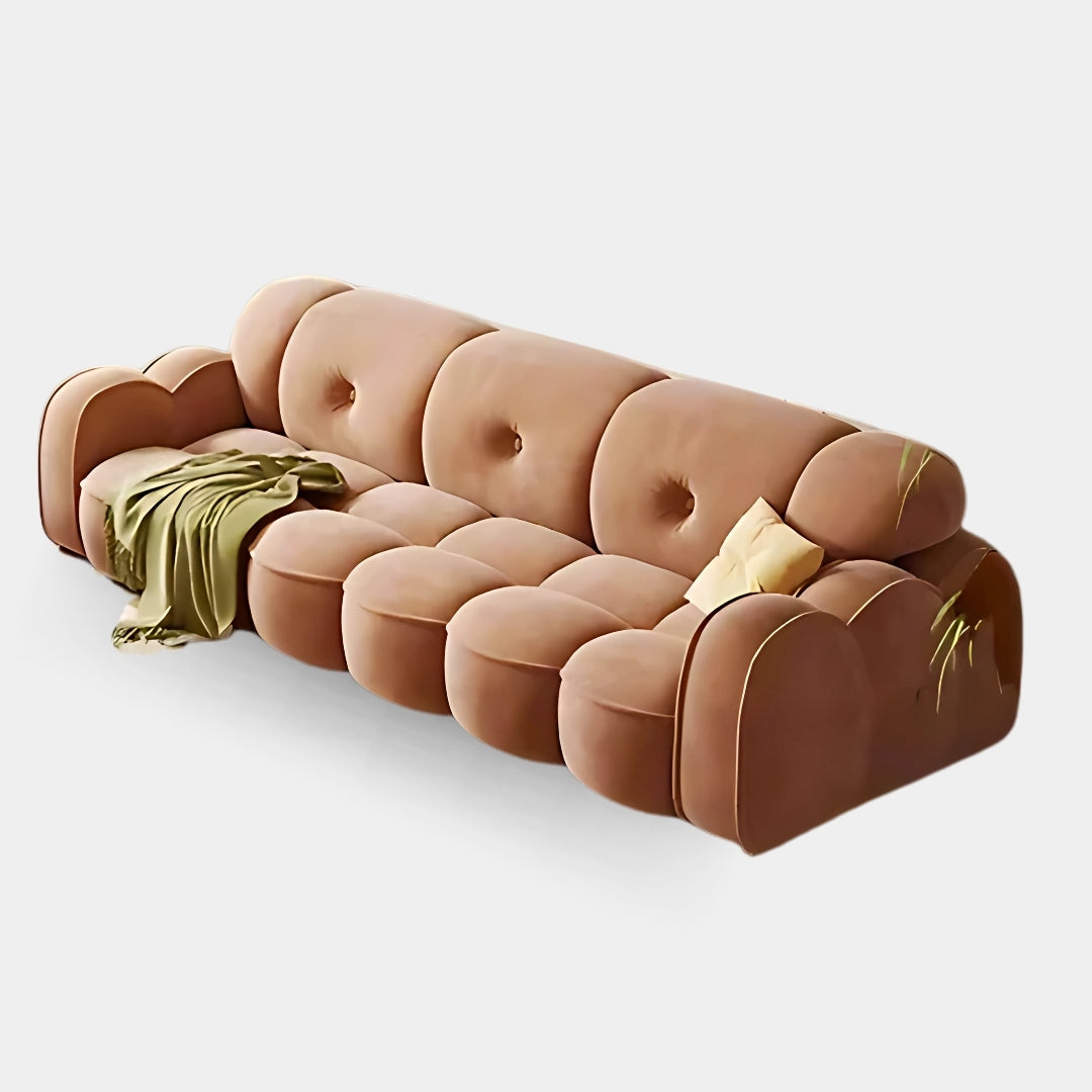 4 Seater Rose Bloom Tufted Comfort Sofa
