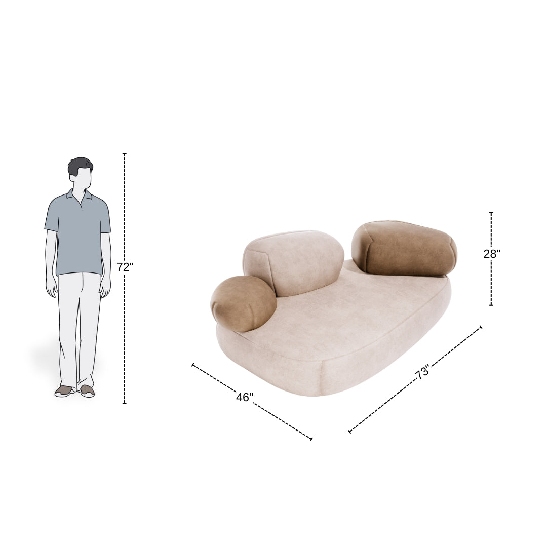 luxury pebble sofa