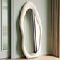 Ivory Flow Contemporary Standing Mirror