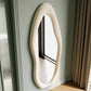 Ivory Flow Contemporary Standing Mirror