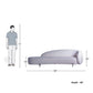 4 Seater Cloud Curve Minimalist Lounge Sofa
