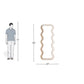 Ocean Drift Wavy Frame Full-Length Mirror