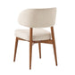 Modern Cream Upholstered Dining Chair
