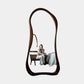 Wavy Curved Edge Full-Length Standing Mirror