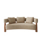 3 Seater HollowBack Mid-Century Curved Sofa