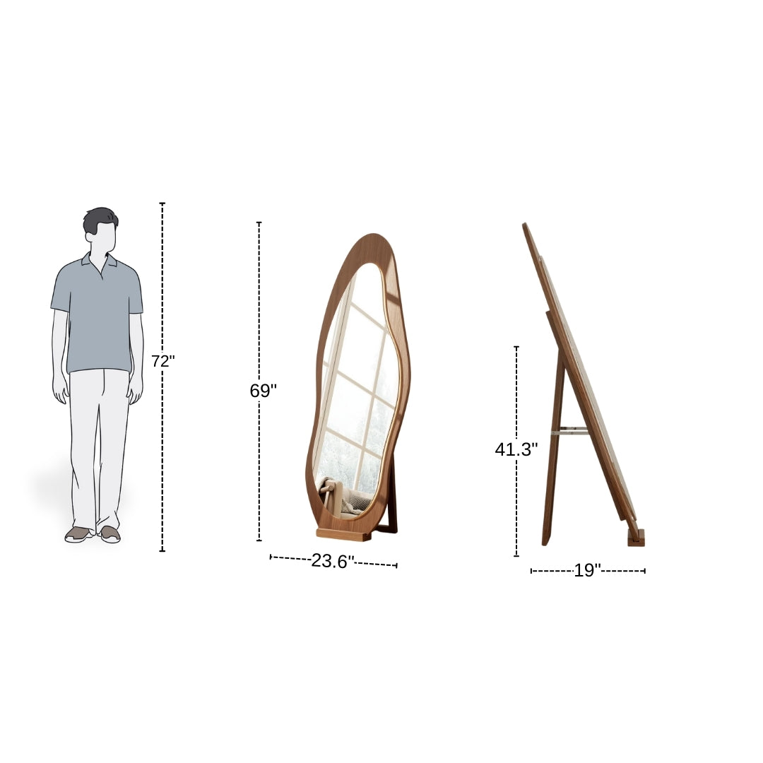 Aurora Curvy Frame Full-Length Mirror