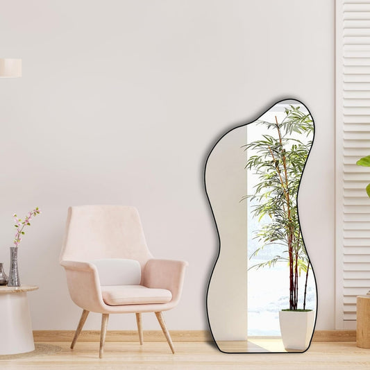 Irregular Curved Frame Full-Length Mirror