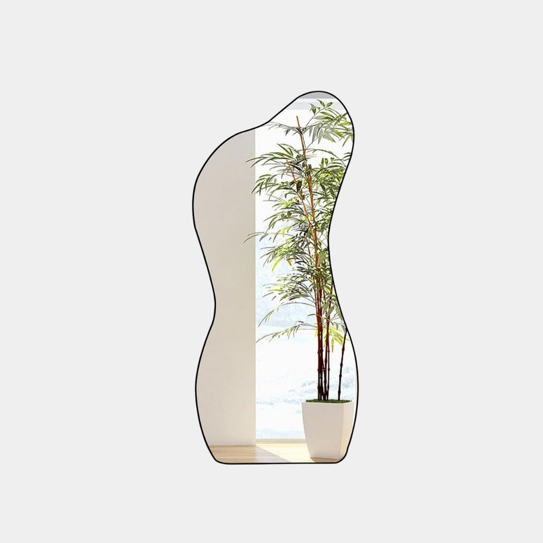 Irregular Curved Frame Full-Length Mirror