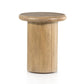 Pillar Base Lightwood Side Table