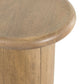 Pillar Base Lightwood Side Table
