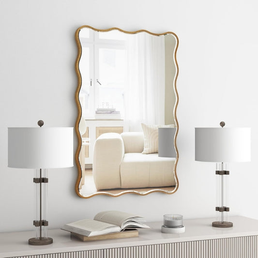 Rectangular Flow Contemporary Wall Mirror