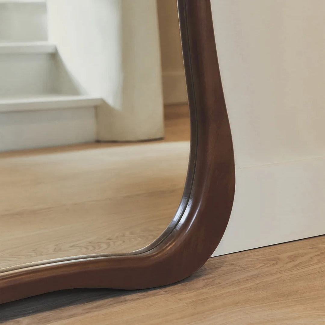 Wavy Curved Edge Full-Length Standing Mirror