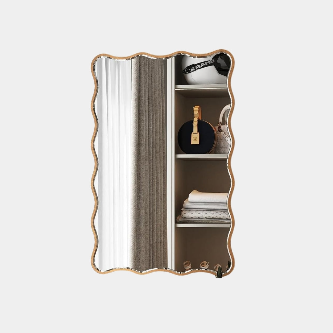 Rectangular Flow Contemporary Wall Mirror