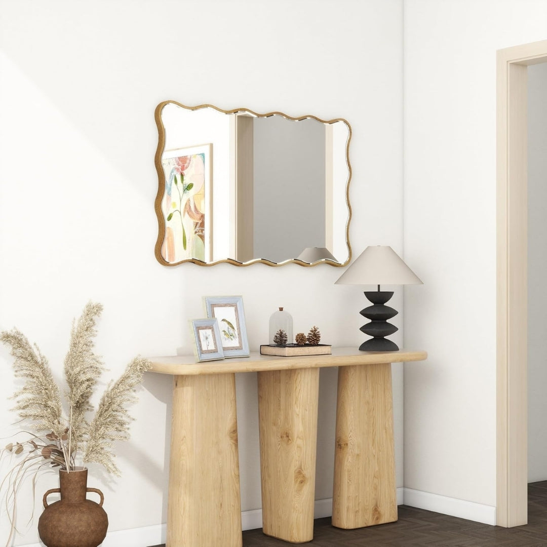 Rectangular Flow Contemporary Wall Mirror