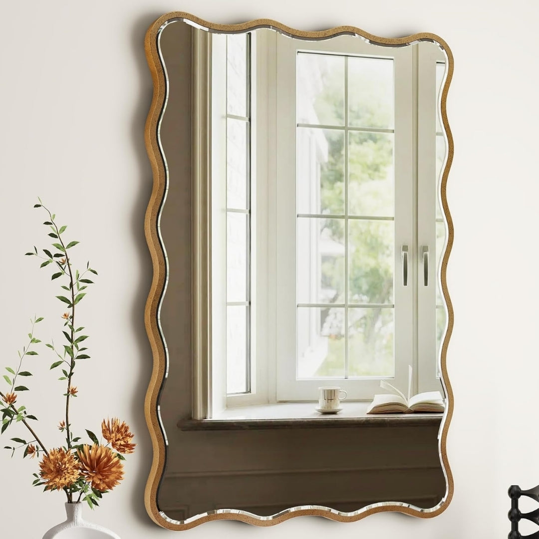 Rectangular Flow Contemporary Wall Mirror