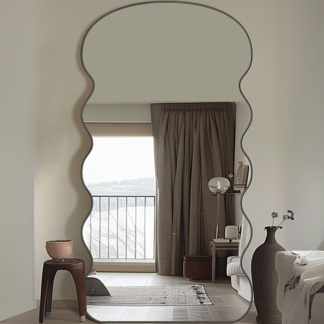 Waveline Contemporary Full-Length Mirror