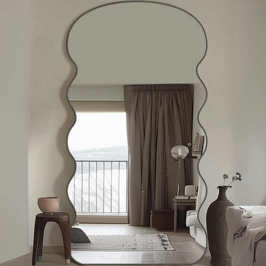 Waveline Contemporary Full-Length Mirror