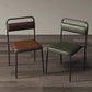 Midnight Velvet Metal Dining Chair