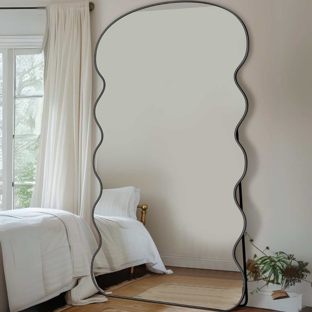 Waveline Contemporary Full-Length Mirror