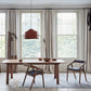 Modern Wood Frame Armchair with Black Seat

