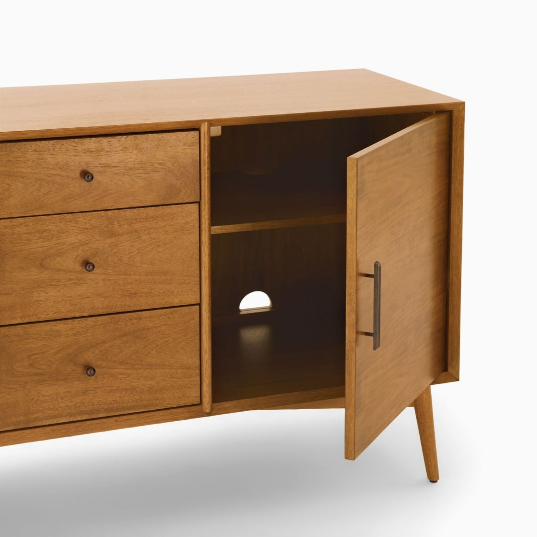 Mid-Century Classic Wood Frame TV Unit