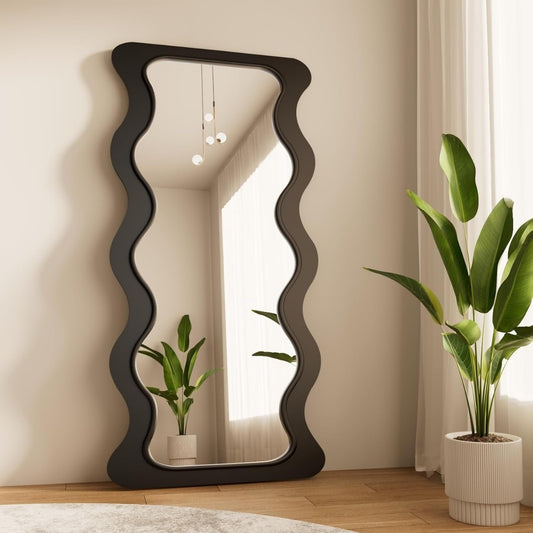 Dark Flow Contemporary Full-Length Mirror