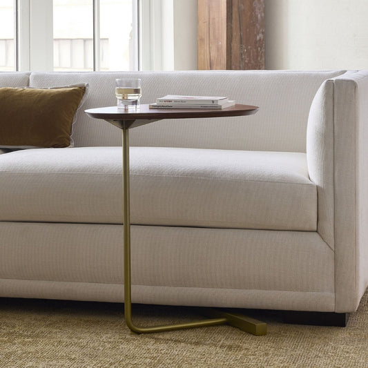 Walnut Curve Luxe Side Table