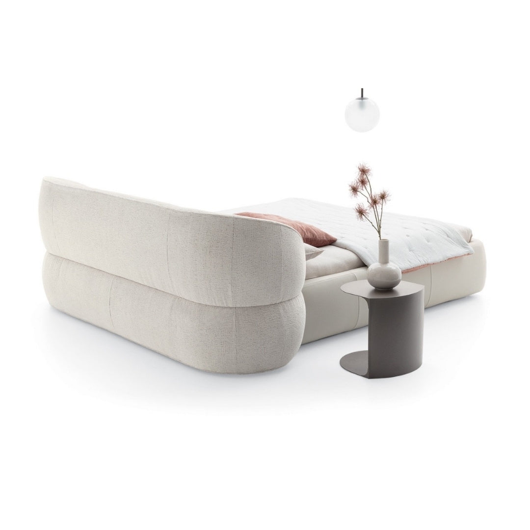 Ivory Aura Comfort Bed with Flowing Headboard