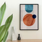 Geometric Abstract Wall Art With Frame