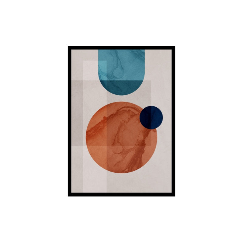 Geometric Abstract Wall Art With Frame