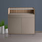 Ultra Sleek Storage Cabinet With Dual Compartments