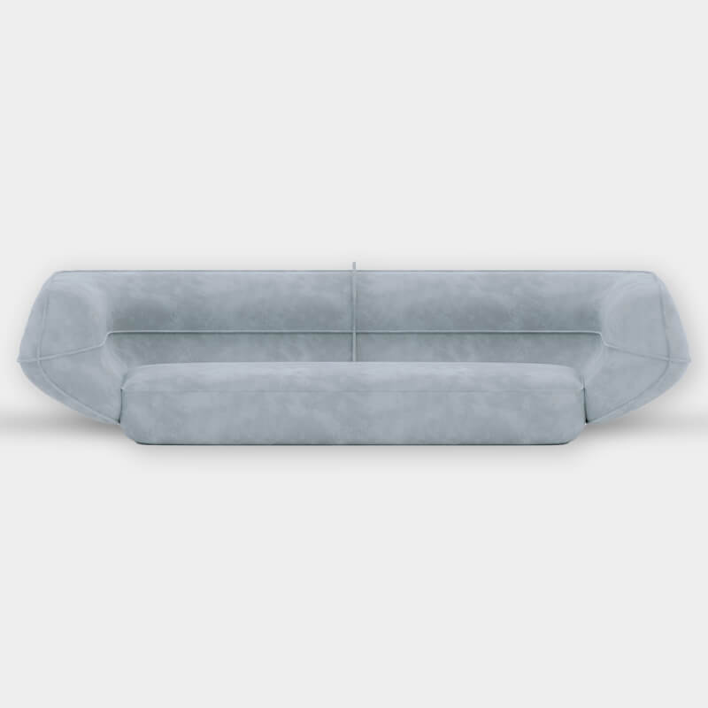 3 Seater Space Grey Modern Sofa