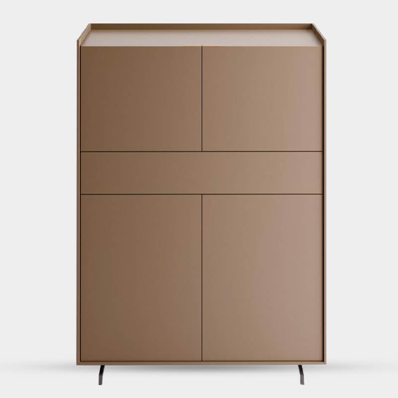 Modern Light Beige Sideboard With Storage Cabinet