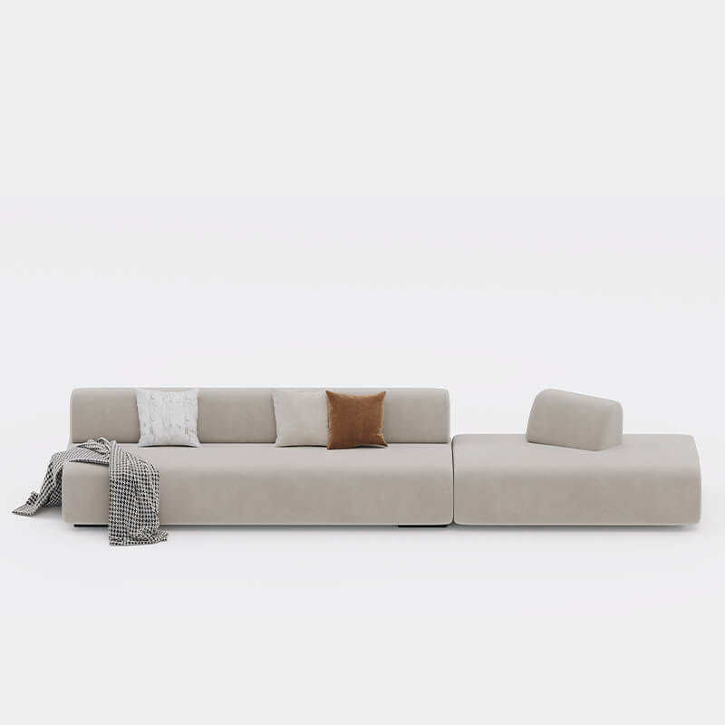 4 Seater Modern Beige Sofa