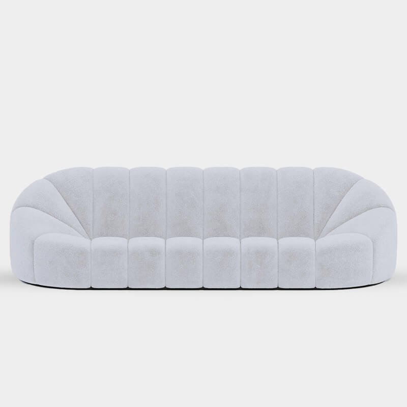 3 Seater White Sofa