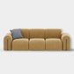 3 Seater mustard yellow sofa