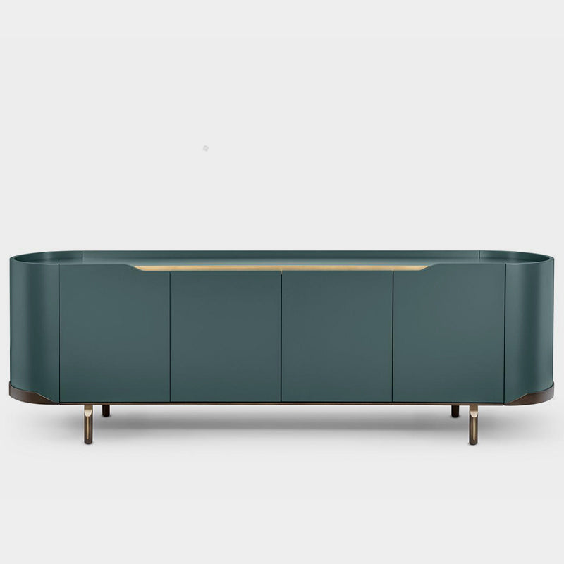 Olive green TV unit